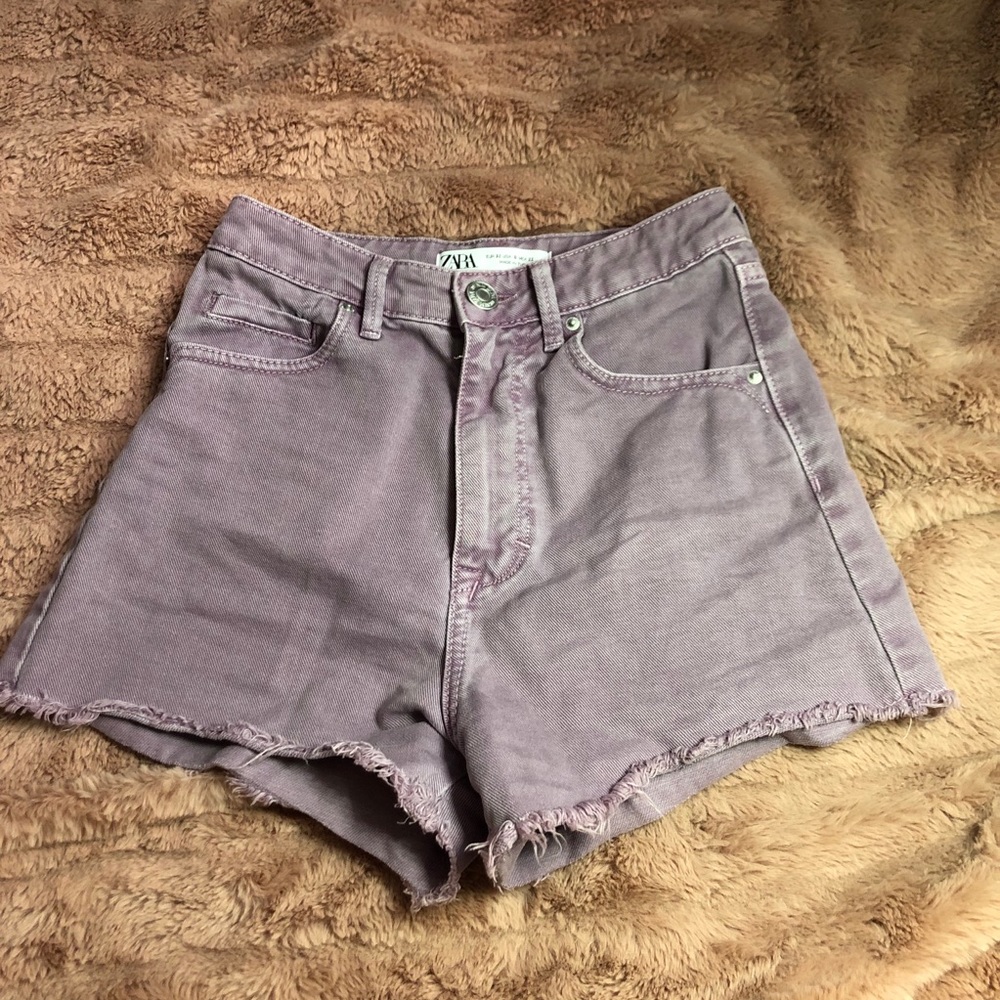 ZARA Denim High Waisted Shorts